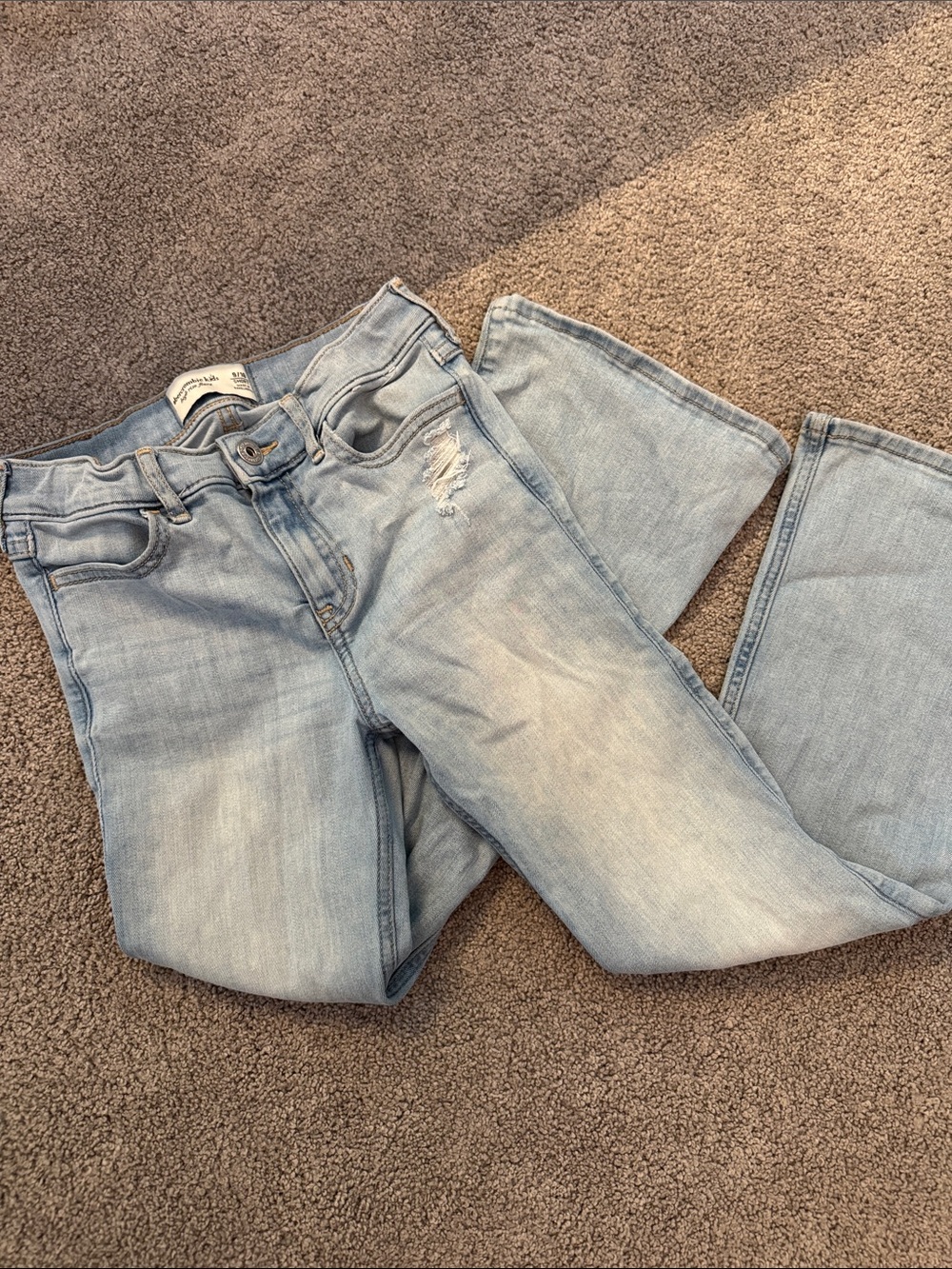 abercrombie kids Light Blue Distressed Jeans